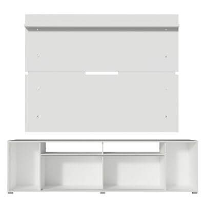 Rack Madesa Cancun e Painel para TV até 65 Polegadas - Branco Cor:Branco