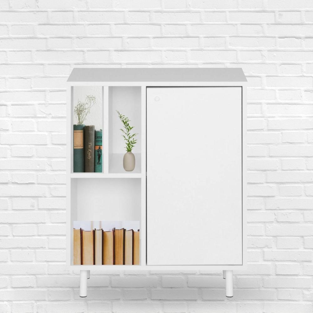 Miniatura Armário Baixo Para Escritório Colab Branco