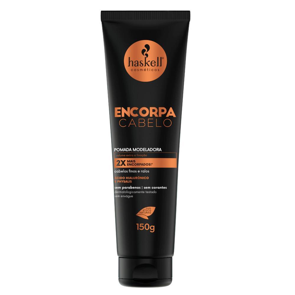 Miniatura Kit Encorpa Cabelo Haskell Shampoo E Cond 500Ml + Pomada