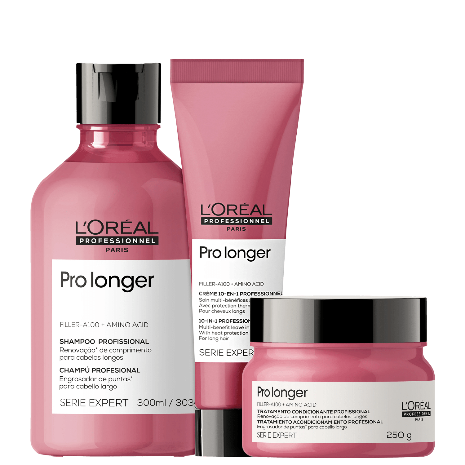 Miniatura Kit L'Oréal Pro Longer Preenchimento de Pontas (3 produtos)