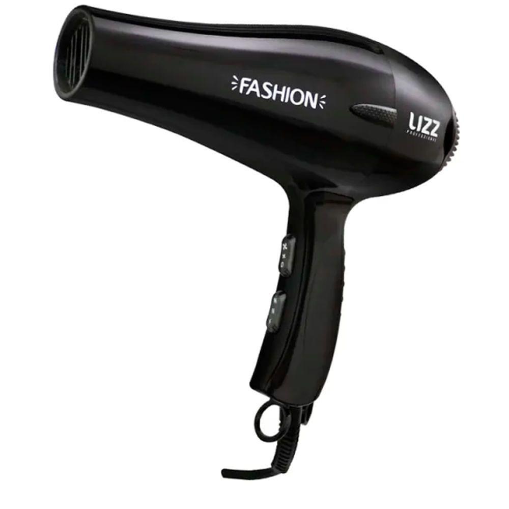 Miniatura Lizz Professional Fashion Preto 2200W Secador De Cabelos 220V