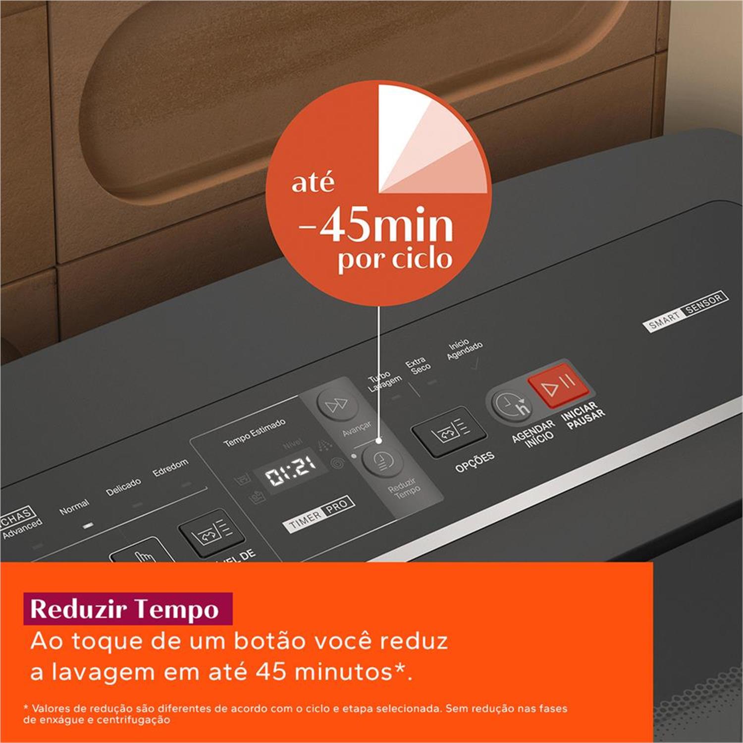 Máquina de Lavar Brastemp 15kg Cinza - BWT15A9 110V