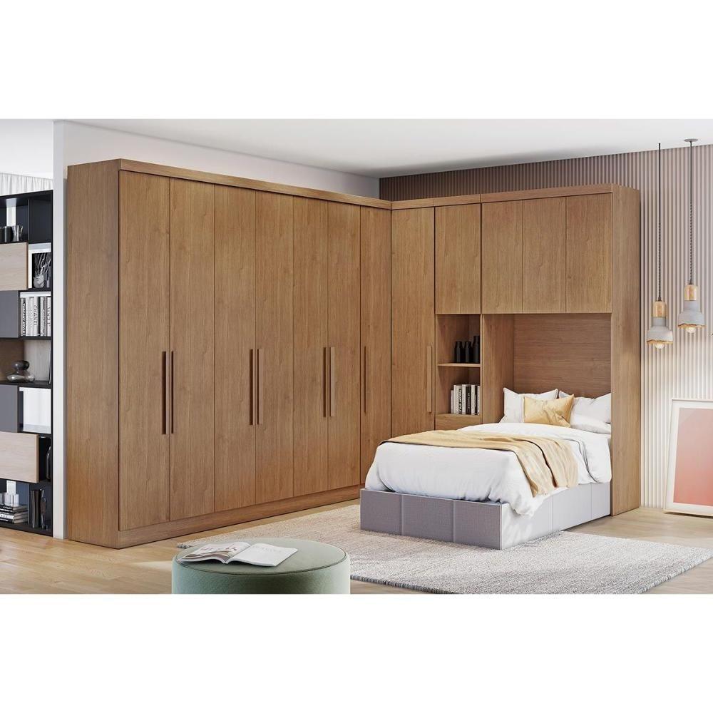 Miniatura Módulo Guarda Roupa Rizon C/ 6 Portas E 4 Gavetas Branco - Novo Horizonte