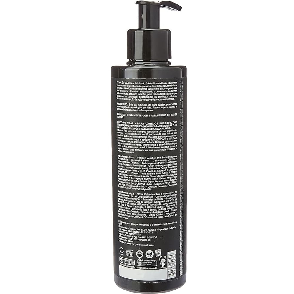 Miniatura Infusão 2.0 Widi Care Acidificante Controle de Ph 300g