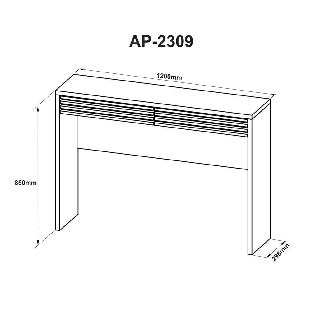 Miniatura Aparador Buffet Com Gavetas 1,20M Marrom Claro Natural