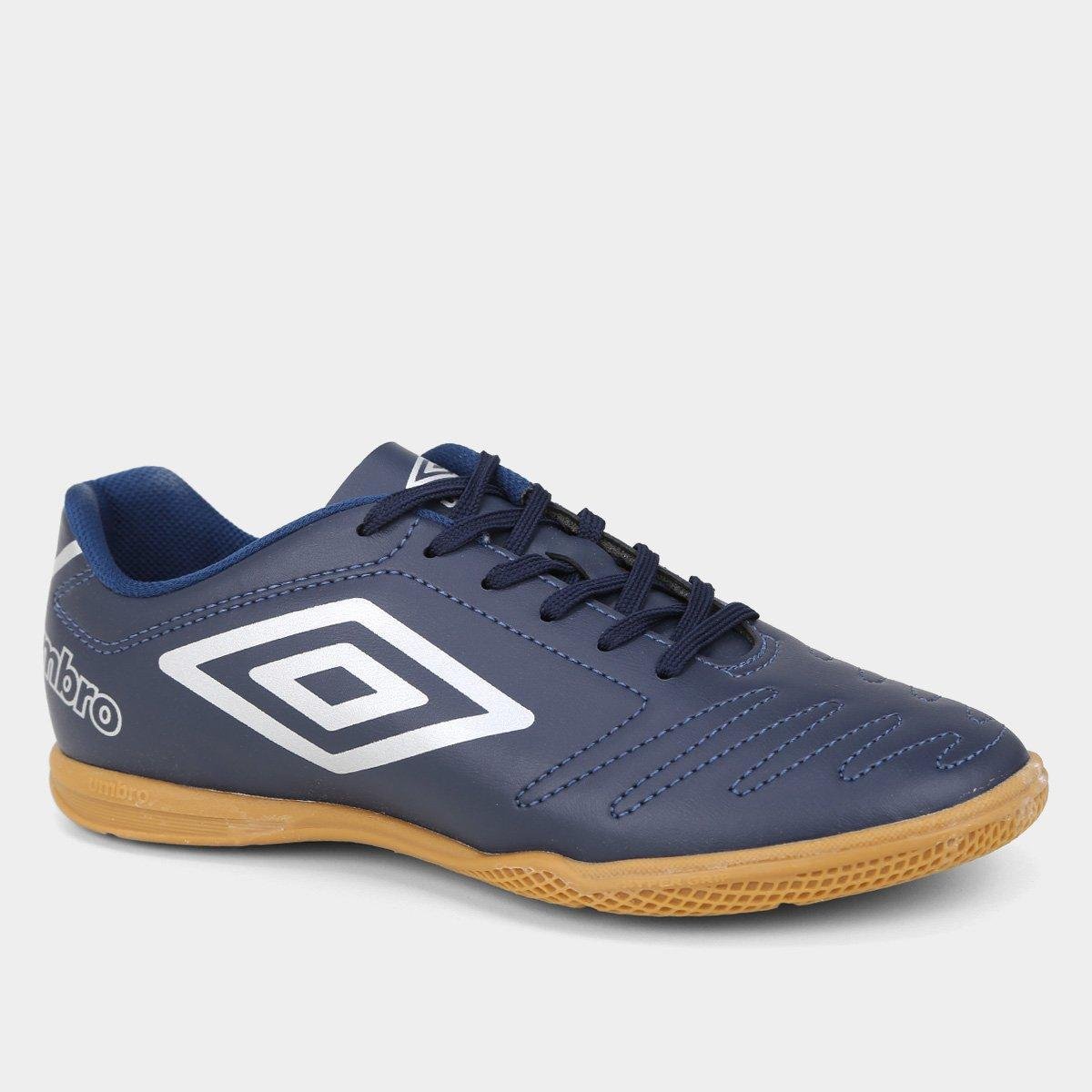 Miniatura Chuteira Futsal Umbro Class Unissex Marinho+Cinza - 37