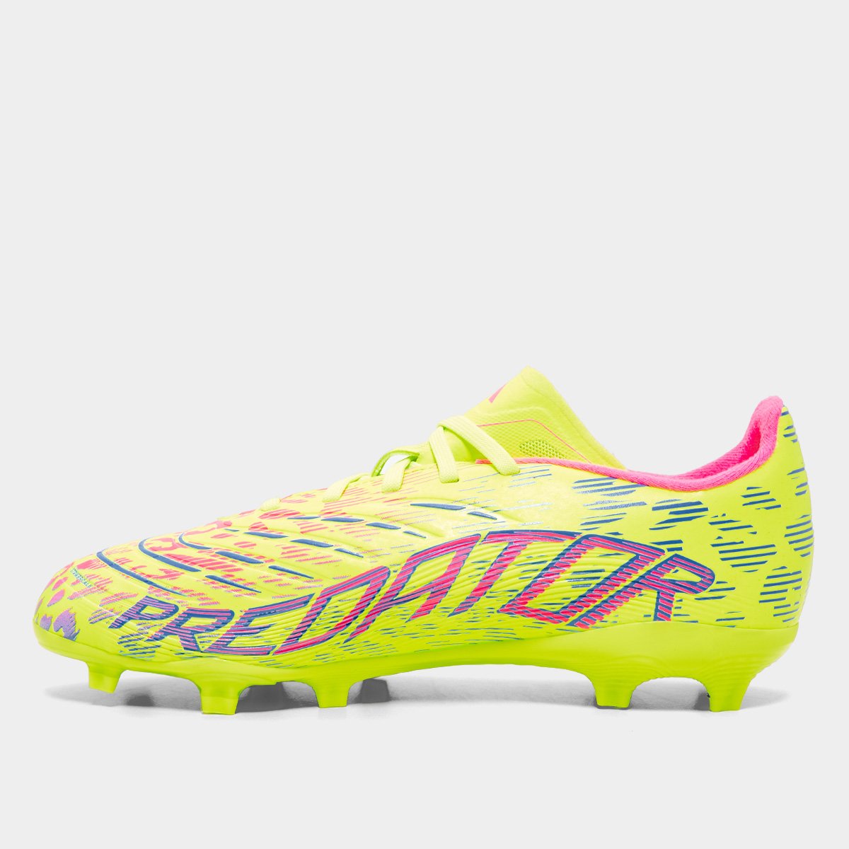 Chuteira Campo Infantil Adidas Predator League Verde+Azul - 26