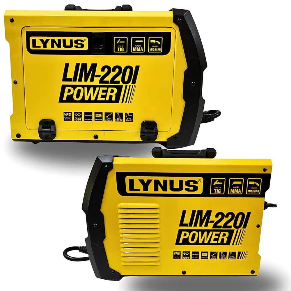 Miniatura Solda Multiprocessos Mig/Tig/Eletrodo Bivolt LIM-220I LYNUS Bivolt