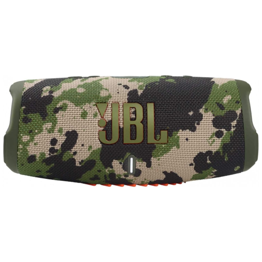 Miniatura Caixa de Som Bluetooth Portatil 5 a Prova d IP67 com 20H de Reprodução, JBL Charge 5 Squad with Case, Verde