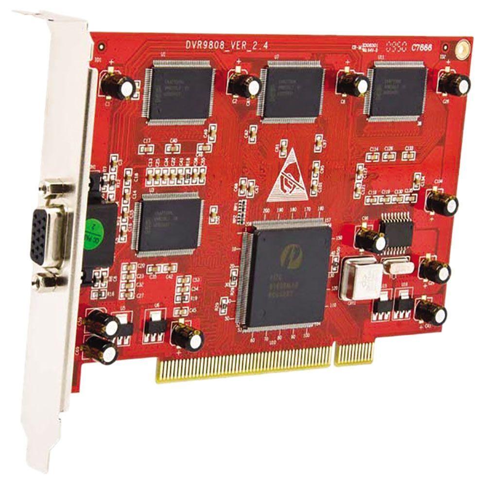 Miniatura Kit Placa Dvr Seykon Pci Sk-9808 8 Canais Real Time