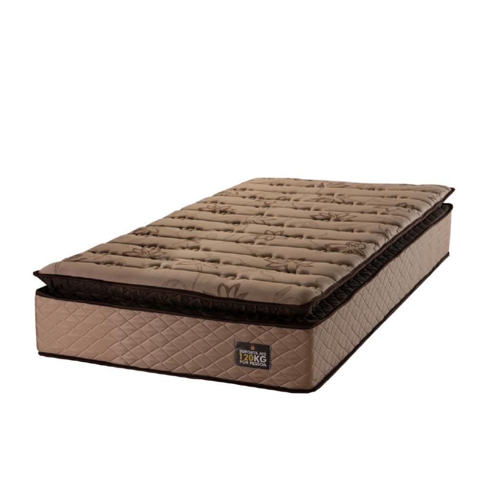 Miniatura Colchão Solteiro Espuma D33 Pillow Top Van Gogh 88x188x29cm Marrom Hellen - Café