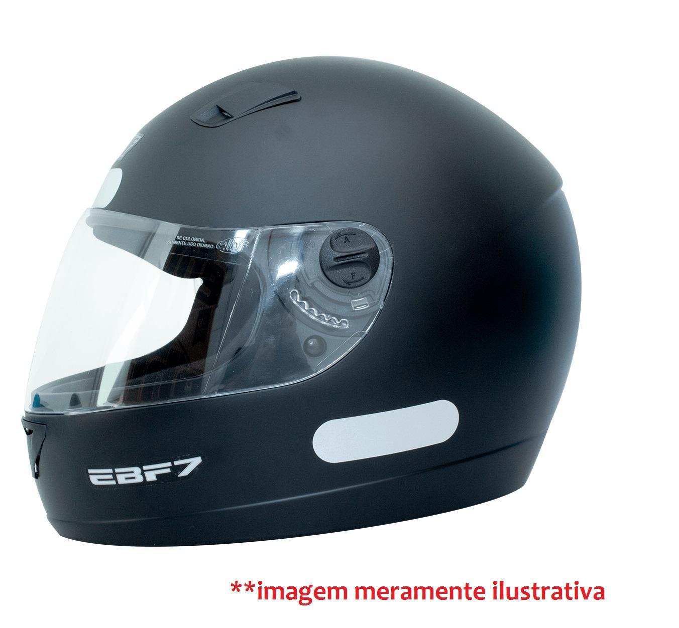 Miniatura Viseira Capacete Ebf Modelo New Ebf 7 E31 Fumê Preta Escura