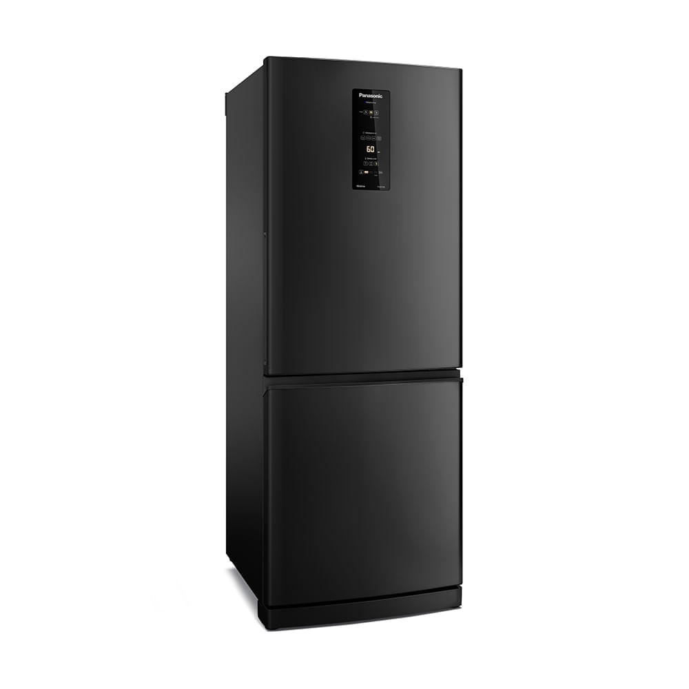 Miniatura Geladeira Panasonic BB64 Black Inox Inverse Frost Free 460L Inverter A+++ - NR-BB64PV1B 110v