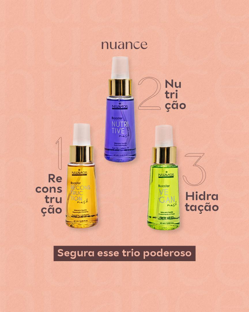 Miniatura Cronograma Capilar 3 Máscaras Líquidas Spray - Nuance