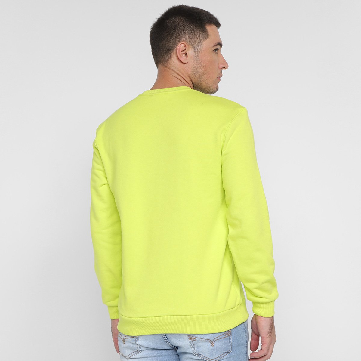 Miniatura Moletom Fila Colors Masculino Verde Limão - G