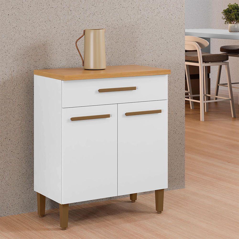 Balcão Omega Master Mdf Arte Móveis Branco