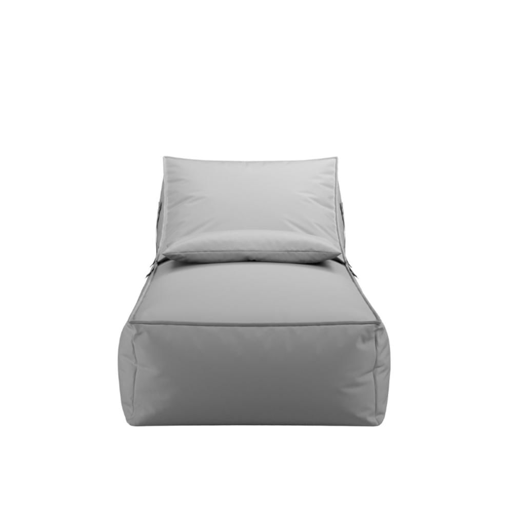 Miniatura Chaise em Outdoor com Encosto Móvel Taipe Cinza