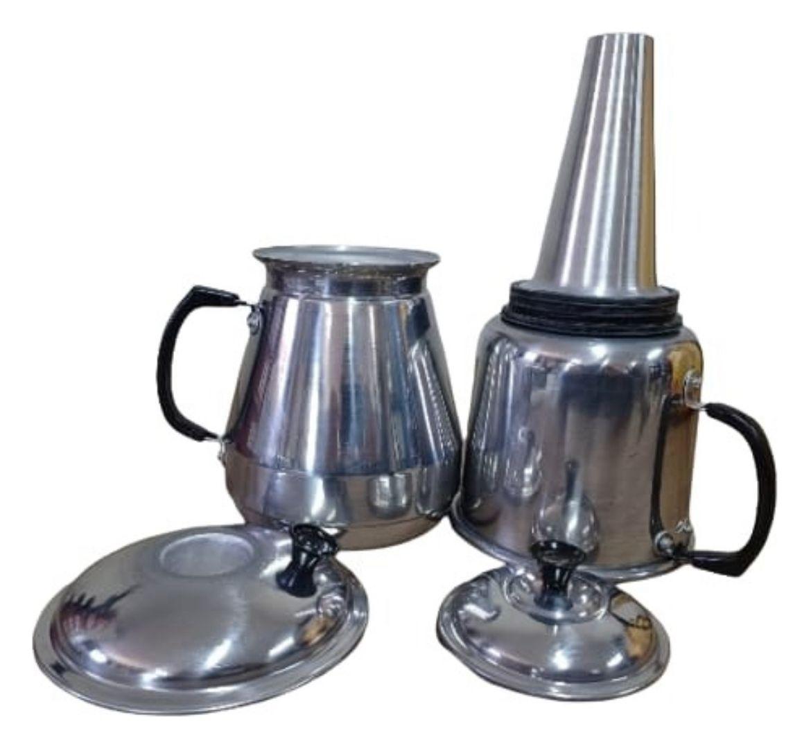 Miniatura Cafeteira Italiana Espelhada 1,5 Litro Mp Aluminio Polido