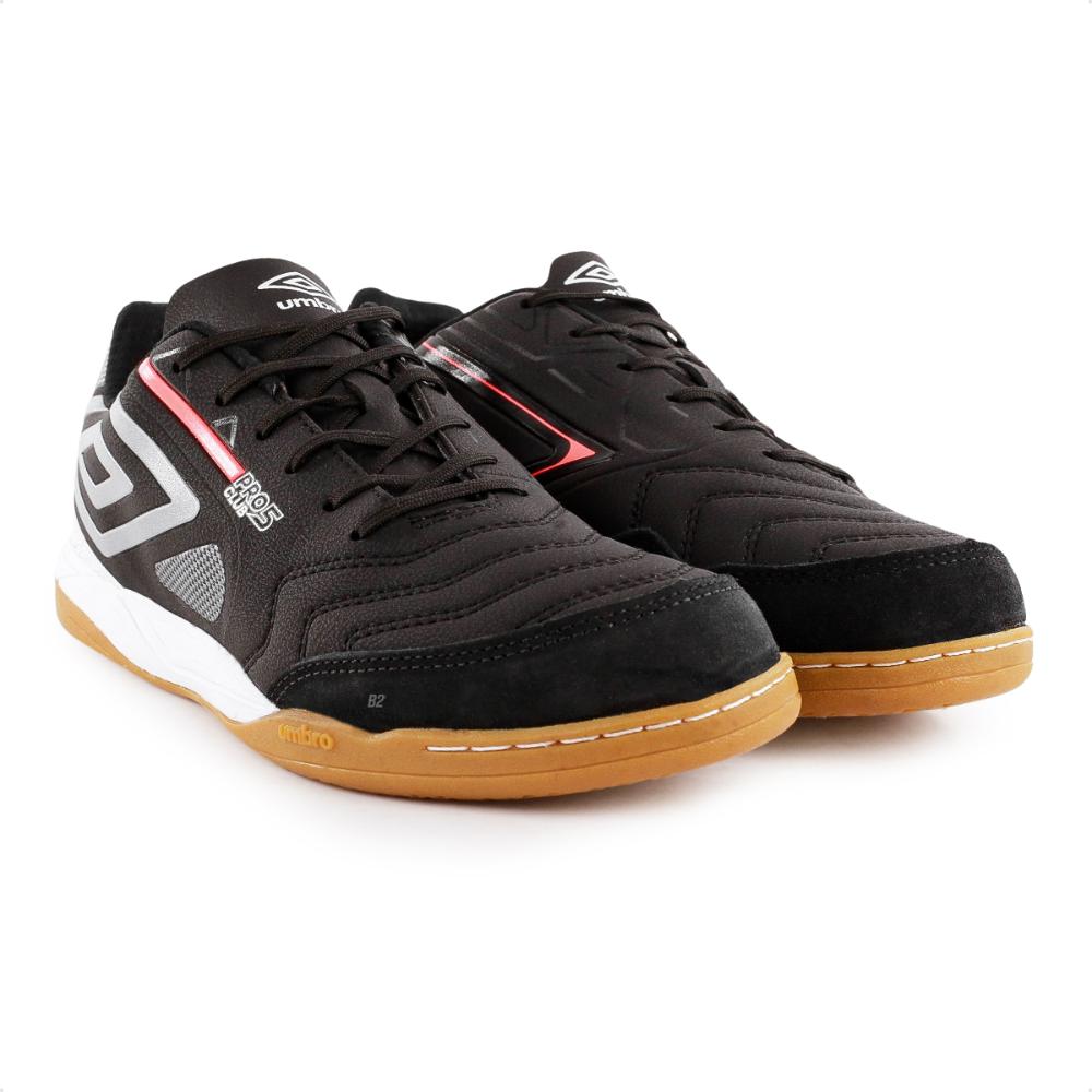Miniatura Chuteira Futsal Umbro Pro 5 Bump Club Masculina Preto / Cinza - 43