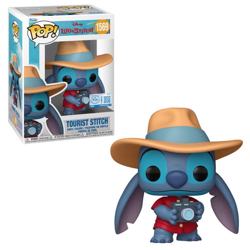 Miniatura Boneco Funko Pop Disney Lilo & Stitch - Stitch Turista