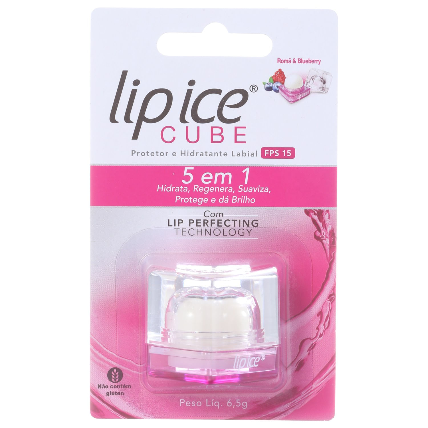 Miniatura Lip Ice Cube Romã & Blueberry Fps 15 - Protetor Labial 6,5g