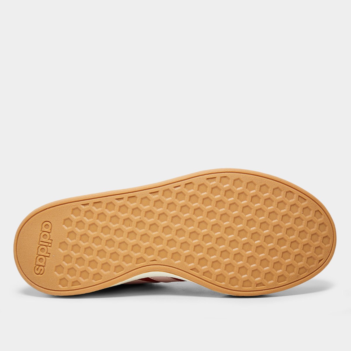 Miniatura Tênis Adidas Grand Court Base Suede Feminino Vermelho+Branco - 34