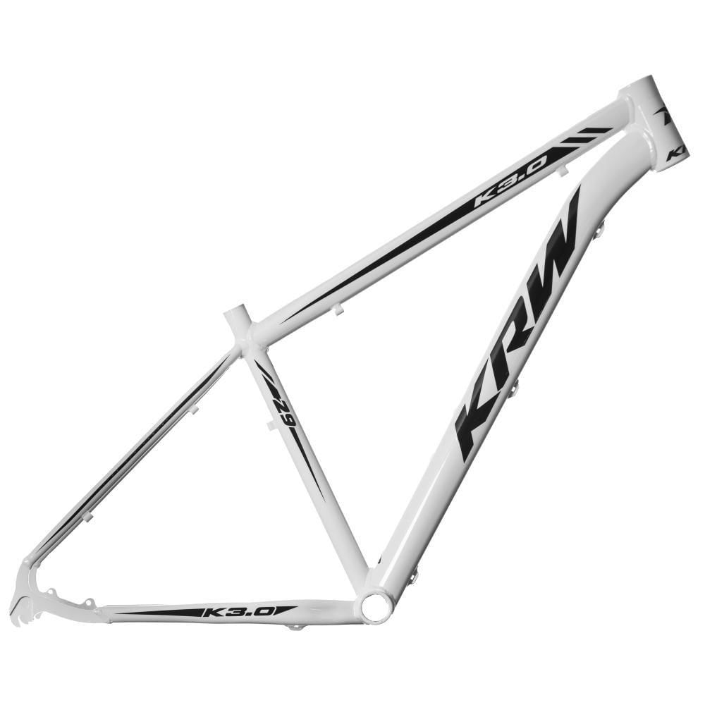 Miniatura Bicicleta Aro 29 Krw Alumínio 24 Vel Freio A Disco X52 Quadro 17 Branco-Preto