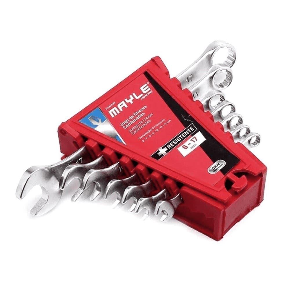 Miniatura Jogo De Chave Combinada 6 mm A 17 mm 7 Peças MAYLE