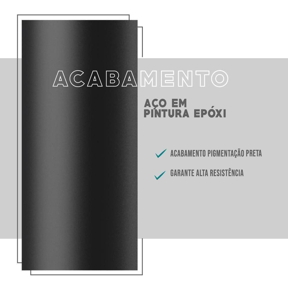Miniatura Conjunto Mesa Extensível Com 4 Banquetas Preto Carraro