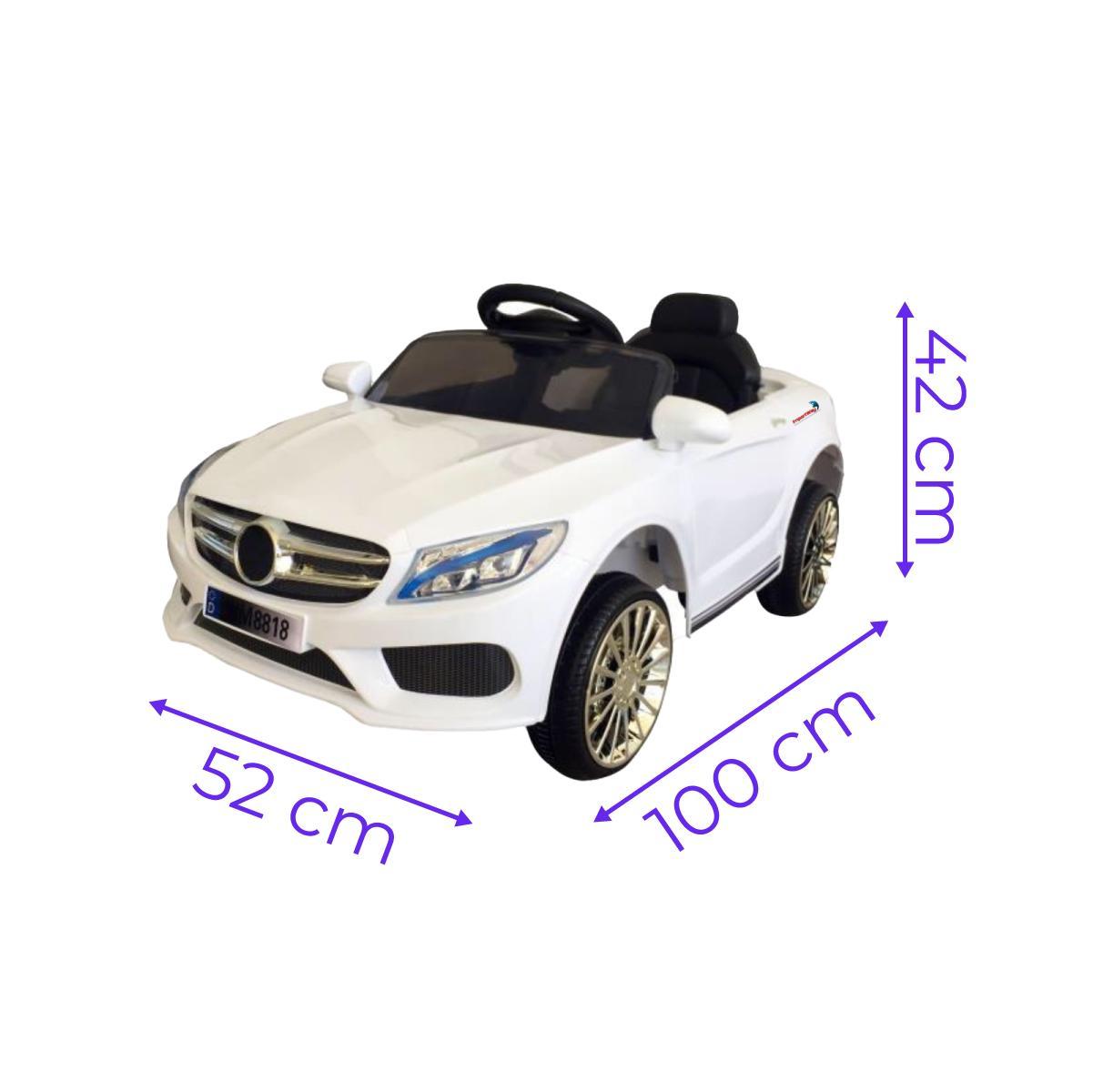 Miniatura Mini Carro Elétrico Infantil 6V Com Luz Buzina Controle