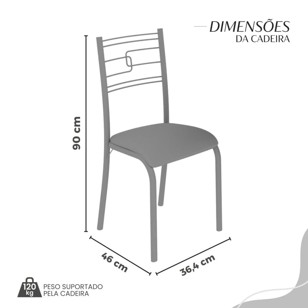 Miniatura Conjunto Sala de Jantar Mesa Quadrada 70x70cm Tampo Mdp Off White 4 Cadeiras Paraty Courino Marrom / Branco