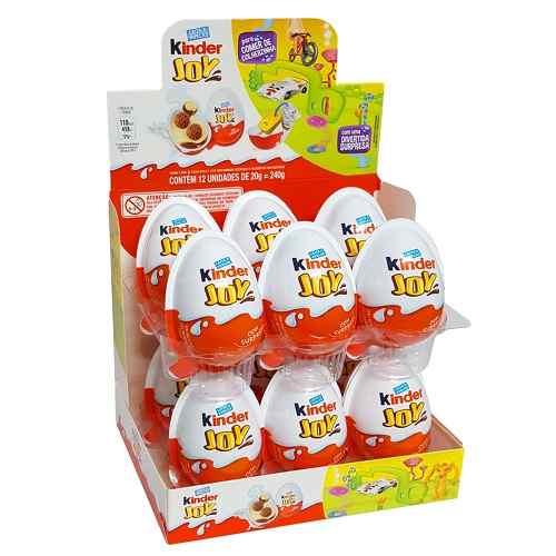 Miniatura Chocolate Kinder Ovo Joy 12Un Ferrero