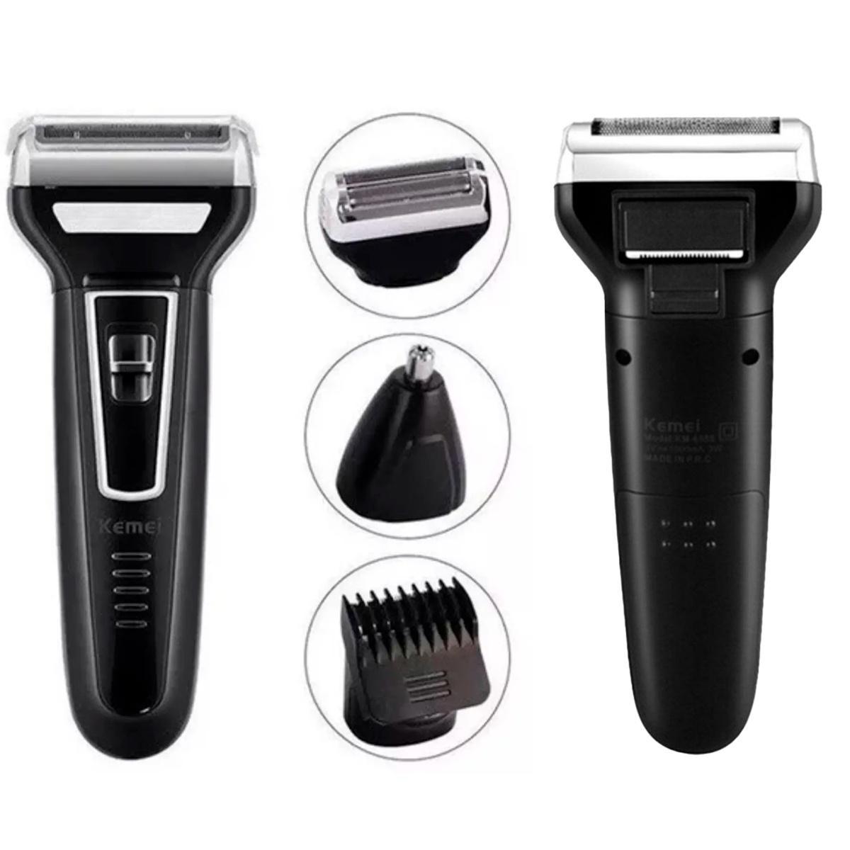Miniatura Kemei 3 Em 1 Aparador De Nariz Barba E Cabelo