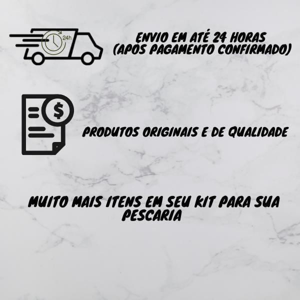 Kit Pesqueiro Maleta Pescaria Vários Acessórios Pesca
