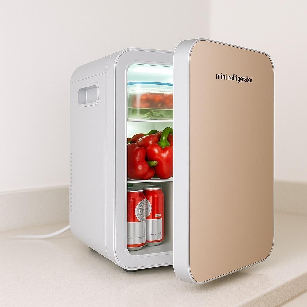 Miniatura Mini Geladeira 20l Portatil 12v 220V Aquece E Resfria Frigobar Carro Casa Barco Viagem