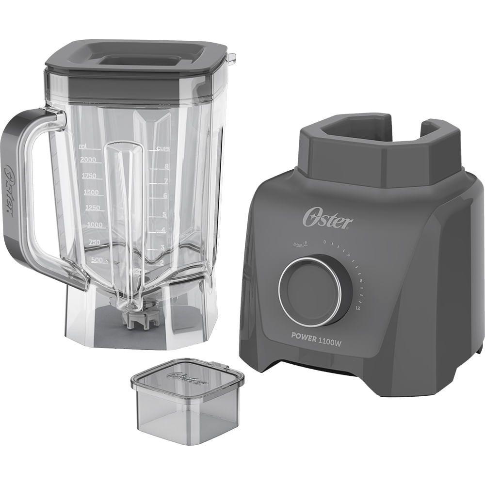 Miniatura Liquidificador Oster 1100 Full Cinza 3,2L 110V