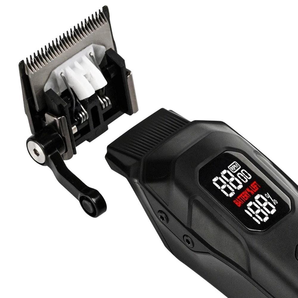 Miniatura Maquina De Corte Cabelo Wmark Ng 8080 Sem Fio Display Lcd