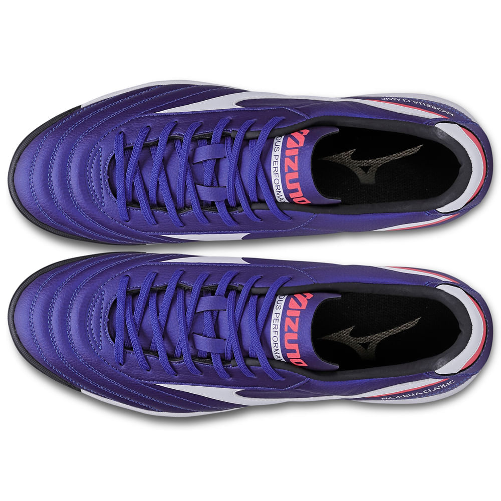 Miniatura Chuteira Society Masculina Mizuno Morelia Classic AS 38 Azul