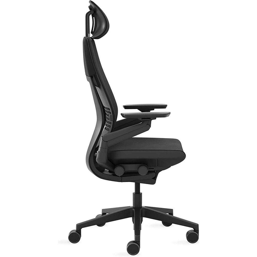 Miniatura Steelcase Cadeira de Escritorio Ergonomica Giratoria com Suporte Lombar e Altura Ajustaveis Preta