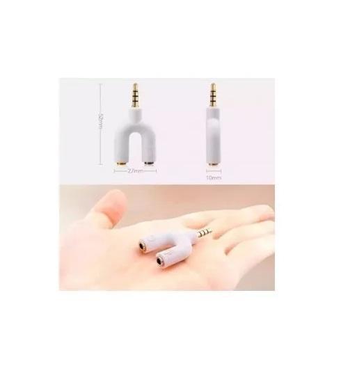 Miniatura Adaptador P2/P3 Para Fone E Microfone Em Smartphones