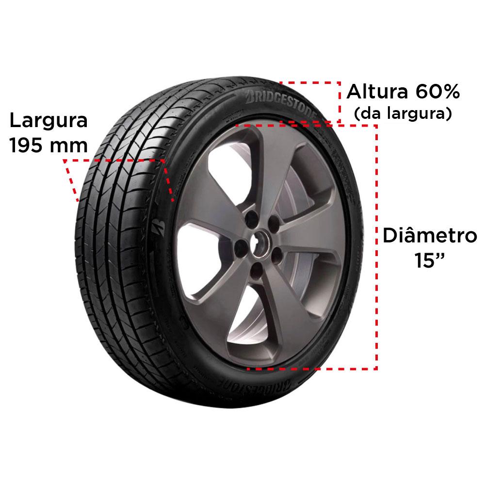 Miniatura Pneu para Carro Aro R15 Bridgestone Ecopia EP150, 195/60R15