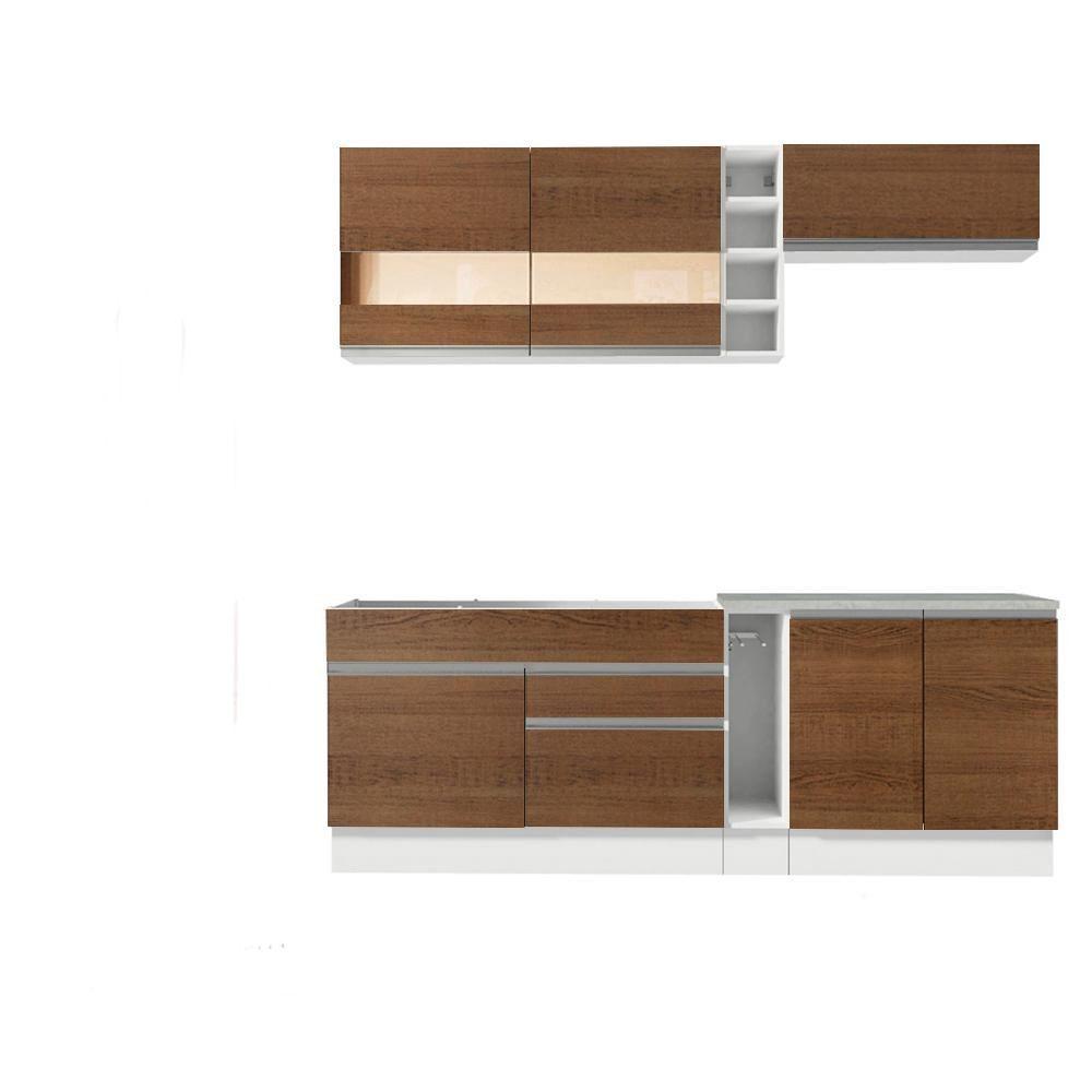 Miniatura Cozinha Completa Parma com Armário e Balcão Madesa