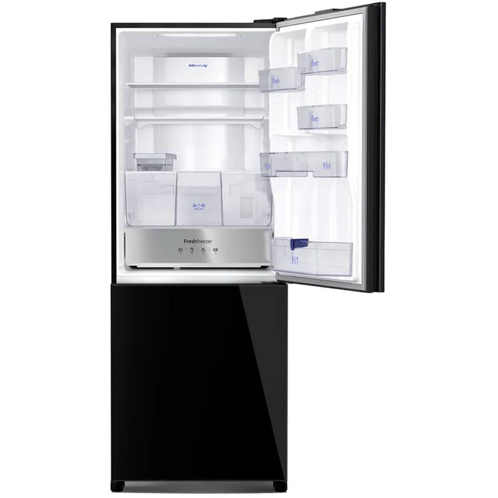 Miniatura Geladeira Panasonic BB64 Frost Free 450L Inverter Vidro Preto NR-BB65GVFBB 220V