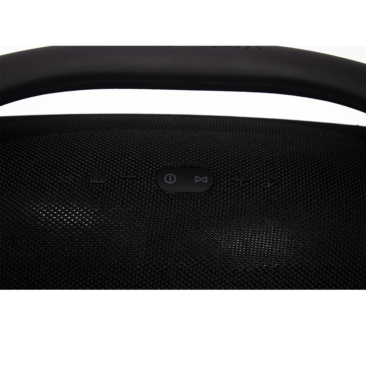 Caixa De Som Boombox Bluetooth Usb Dois Falantes 20w Grave