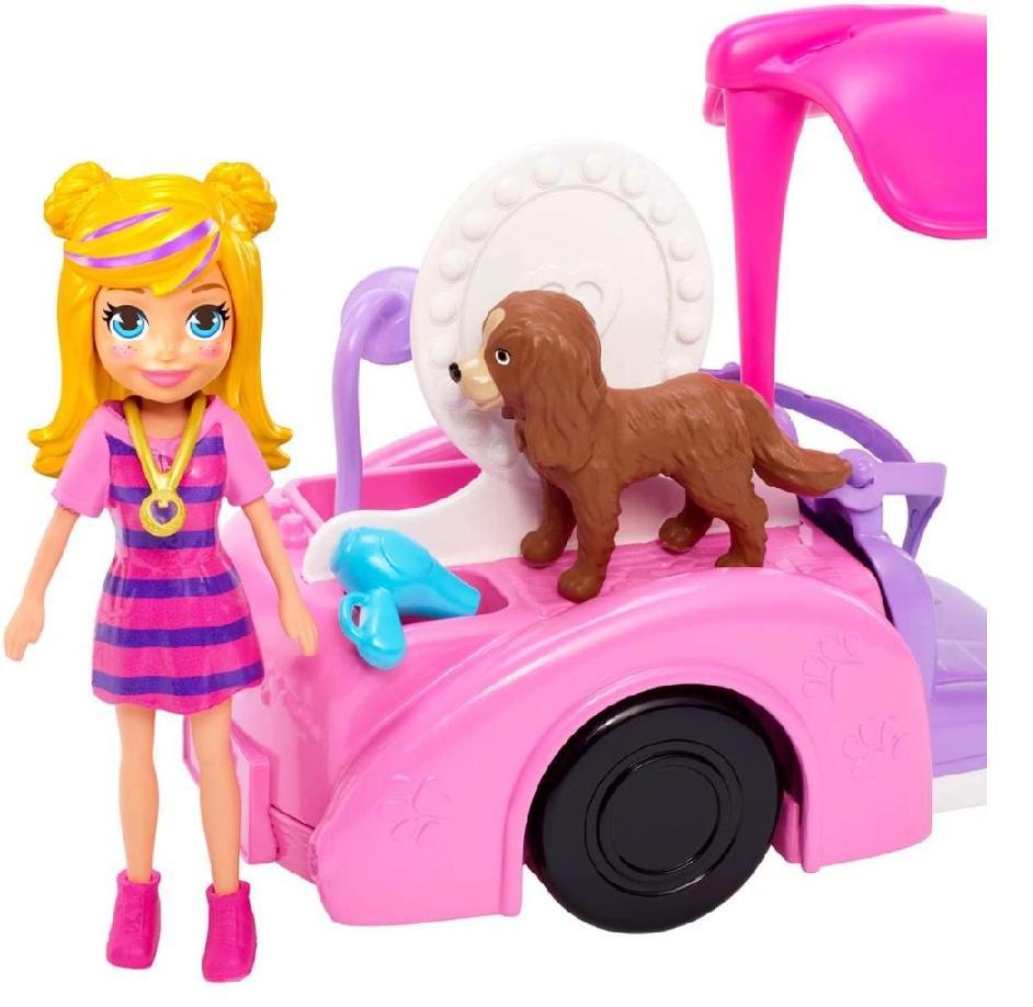 Miniatura Polly Pocket Boneca E Carro Mattel - 8444