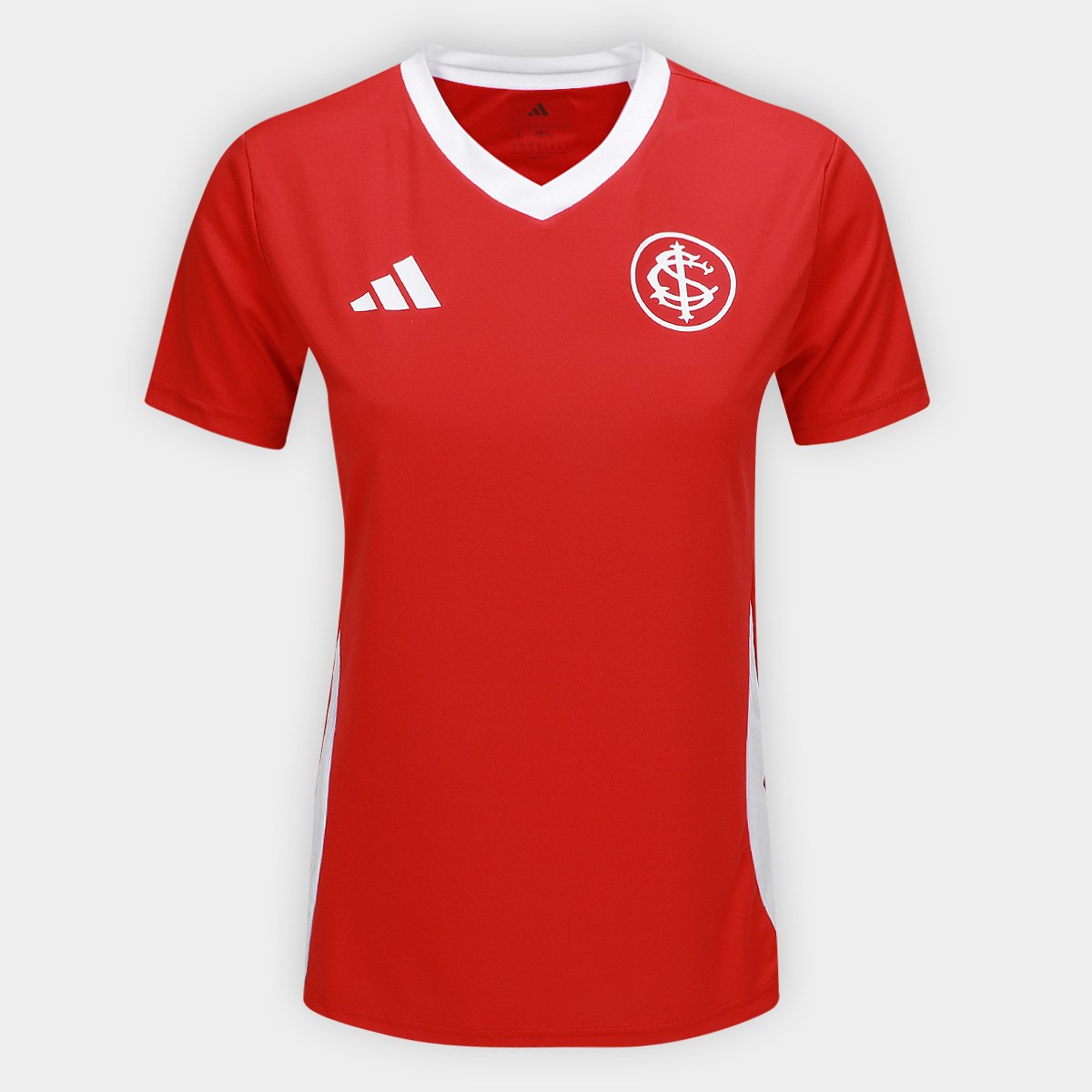 Miniatura Camisa Internacional Fanshirt 25/26 Adidas Feminina Vermelho+Branco - G