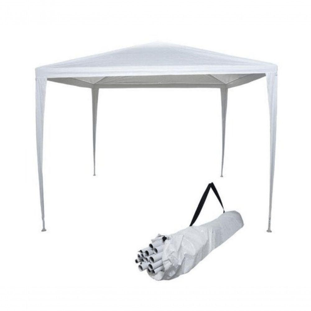 Miniatura Tenda Praia Gazebo Barraca 3x3 Branca Camping Bco Aço Kala