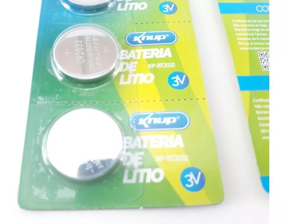 Miniatura Bateria Cr 2032 Pilha 3V Bios Relogio Balança 15 Unidades