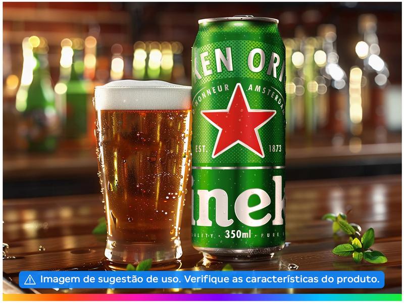 Miniatura Cerveja Heineken Lata 350ml 12 Unidades