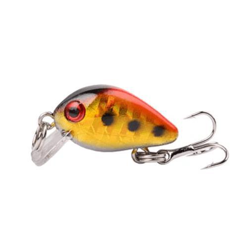 Miniatura Kit 10 Mini Isca Artificial De Pesca 2,5Cm Tucunare Tilapia